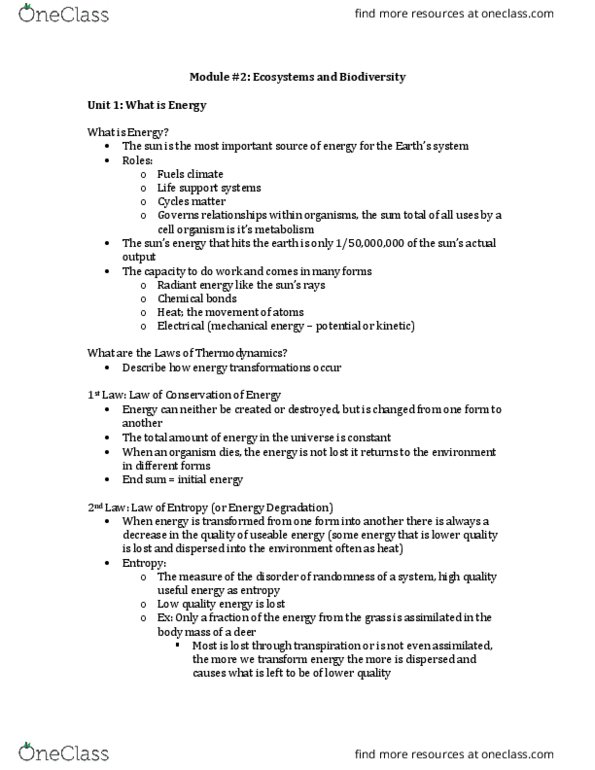 ENVIRSC 2EI3 Lecture Notes - Lecture 2: Edaphic, Primary Succession, Germination thumbnail