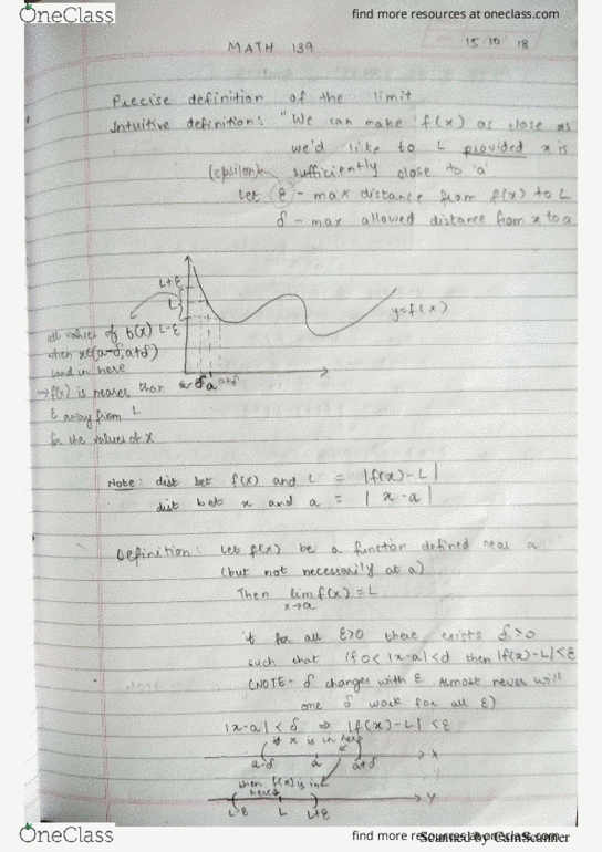 MATH 139 Lecture 12: MATH 139 LECTURE 12 cover image