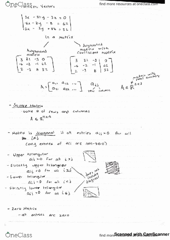 MATH 254 Lecture 2: 1.2 Matricies, Vectors thumbnail