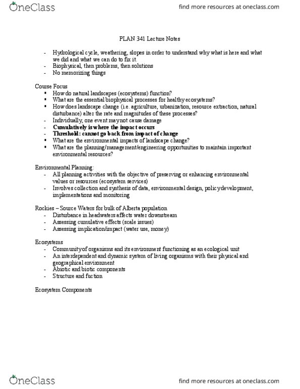 PLAN341 Lecture 14: PLAN 341 Lecture Notes thumbnail