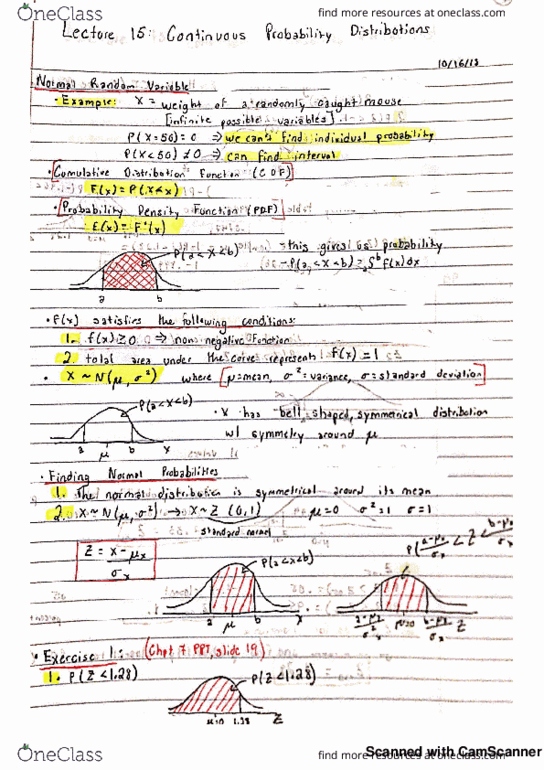 STAT 1000Q Lecture 15: Continuous Probability Distributions cover image