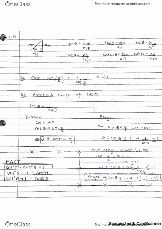 MAT135Y5 Lecture 5: MAT135Y Lecture 5 - Trigonometry cover image