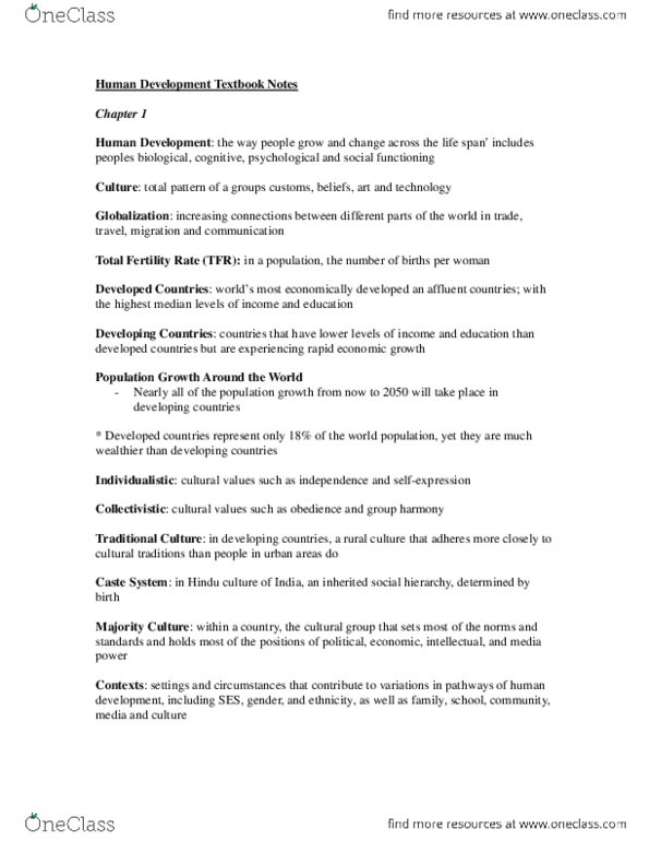 FRHD 1010 Chapter Notes -Pragmatics, Episiotomy, The Anatomy Of Dependence thumbnail