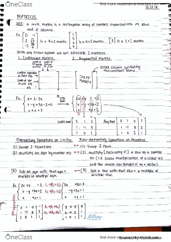 Mathematics 1229A/B Lecture 15: Matrices cover image