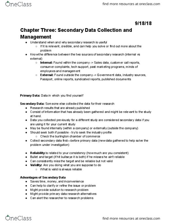 COMMERCE 3MA3 Chapter Notes - Chapter 3: Database Marketing, Social Insurance Number, Scotiabank thumbnail