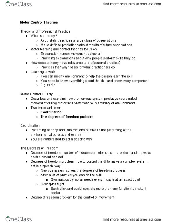 01:377:310 Lecture Notes - Lecture 6: Motor Learning, Motor Skill, Triangle Center thumbnail