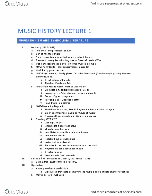MUSIC 408A Lecture Notes - Lecture 1: Orlande De Lassus, Gamelan, Music Theory thumbnail
