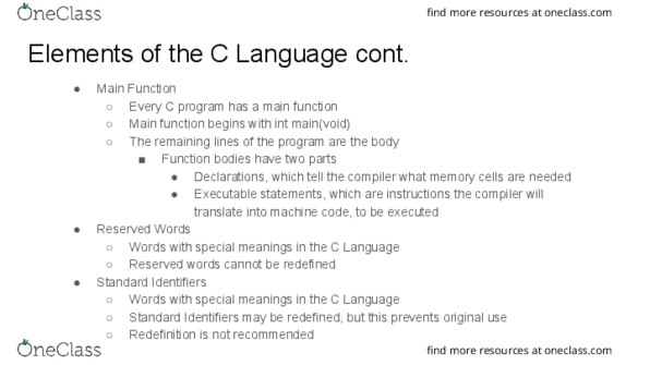 CIS 1057 Chapter 2: CIS 1057 Book Notes 3 thumbnail