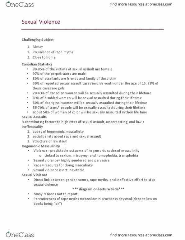 GEOG 1000 Lecture Notes - Lecture 5: Hegemonic Masculinity, Transphobia, Masculinity thumbnail