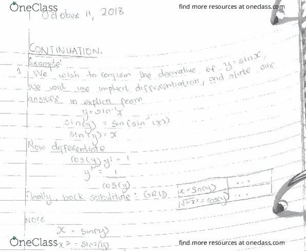 MATH 1004 Lecture 10: MATH 1004 merged file LECTURE 10 cover image