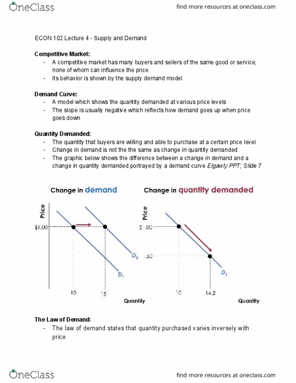 01:220:102 Lecture Notes - Lecture 4: Demand Curve, The Graphic, Economic Equilibrium cover image