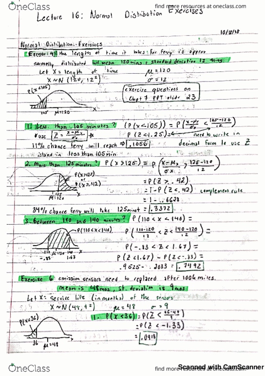 STAT 1000Q Lecture 16: Normal Distribution Exercises cover image