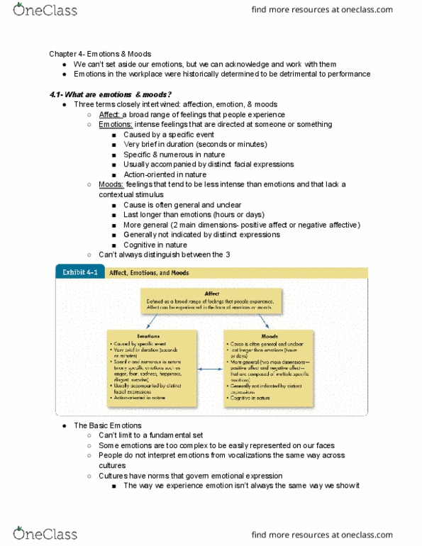 MGT 3400 Chapter Notes - Chapter 4: Job Performance, Customer Service, Job Satisfaction thumbnail