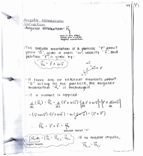 MEGR 3121 Lecture 20: Angular Momentum 1/2 thumbnail