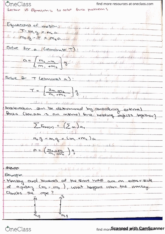 PHYS 1020 Lecture 13: lecture 13_Equations to solve force problems thumbnail