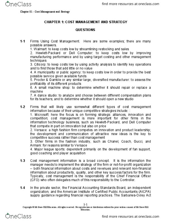 ADMS 2510 Chapter Notes - Chapter ch 1: Financial Accounting Standards Board, Procter & Gamble, Cost Accounting thumbnail