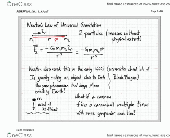 AERSP 309 Lecture : Law of Universal Gravitation.pdf thumbnail