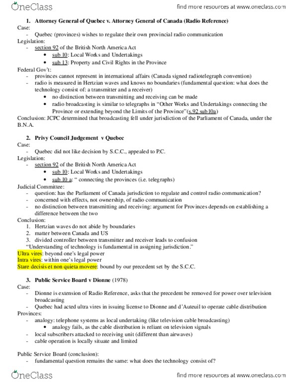 CMN 2170 Lecture Notes - Personal Information Protection And Electronic Documents Act, Mens Rea, Mediasentry thumbnail