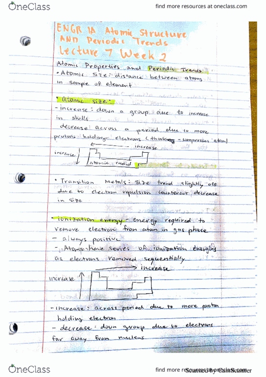 ENGR 1A Lecture 7: ENGR 1A Lecture 7 Atomic Structure and Periodic Table cont. thumbnail