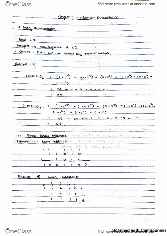 CS 1800 Chapter 1: 1.1 Binary Representation thumbnail