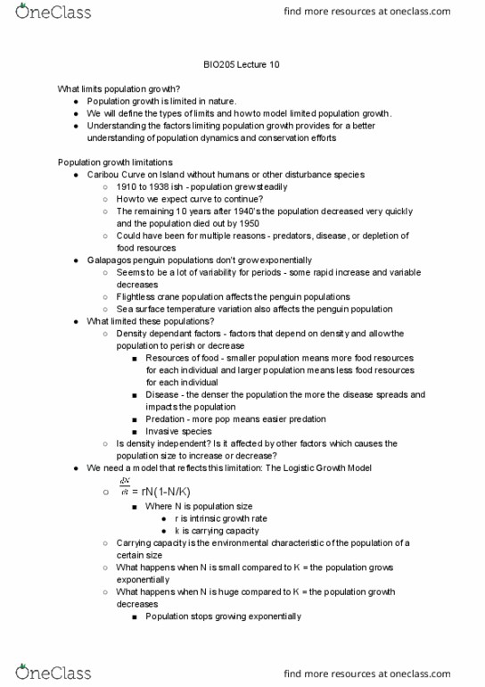 BIO205H5 Lecture Notes - Lecture 8: Galapagos Penguin, Sea Surface Temperature, Invasive Species thumbnail