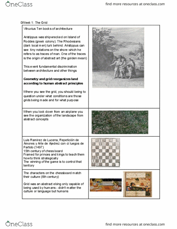 ARCH&UD 30 Lecture Notes - Lecture 2: Luis Ramírez De Lucena, Chessboard, Frank Lloyd Wright thumbnail