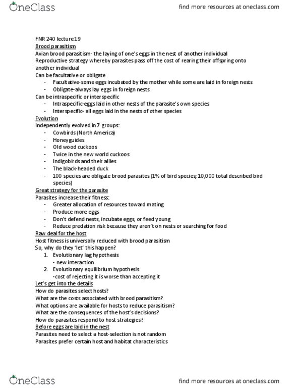 FNR 24000 Lecture 19: FNR 240 lecture 19 thumbnail