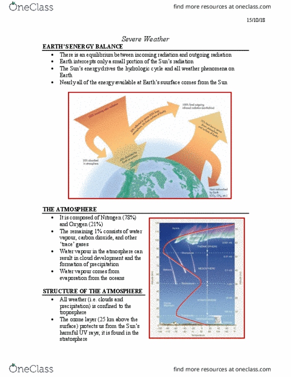 Geography 2152F/G Lecture Notes - Lecture 5: Water Cycle, Tornado Warning, Puffy Amiyumi thumbnail