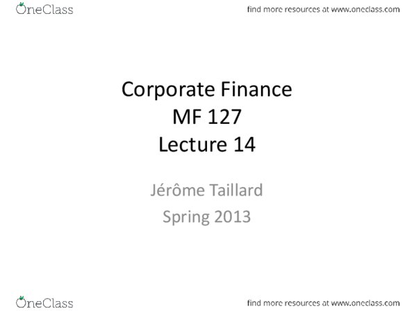 MFIN1127 Lecture Notes - Capital Structure, Business Cycle, S&P 500 Index thumbnail