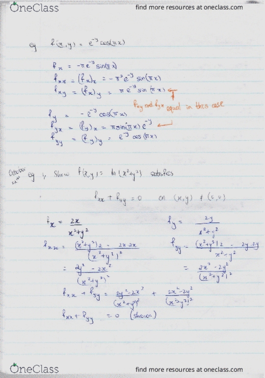 MATH100 Lecture Notes - Lecture 21: Hyperbolic Function cover image