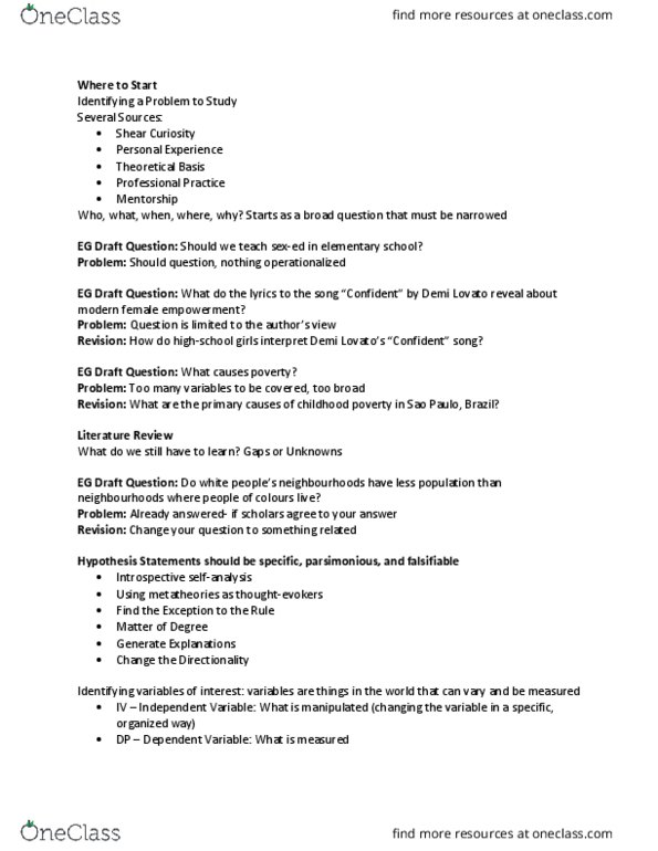 PSYB01H3 Lecture Notes - Lecture 4: Demi Lovato, Metatheory, Falsifiability thumbnail