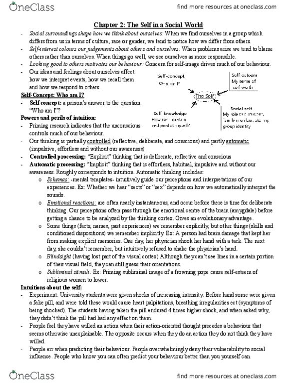 PSYC 215 Chapter Notes - Chapter 2: Subliminal Stimuli, Visual Cortex, Palpitations thumbnail