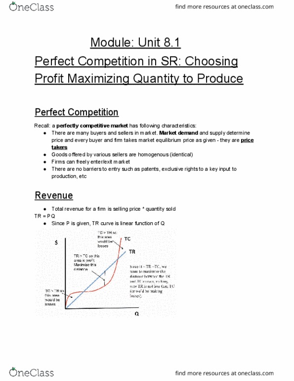 ECON 1B03 Lecture Notes - Lecture 24: Economic Equilibrium, Perfect Competition, Market Price thumbnail