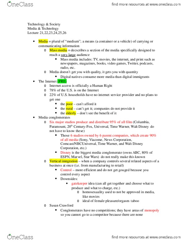 SOCY6670 Lecture Notes - Web 2.0, Digital Millennium Copyright Act, Misogyny thumbnail