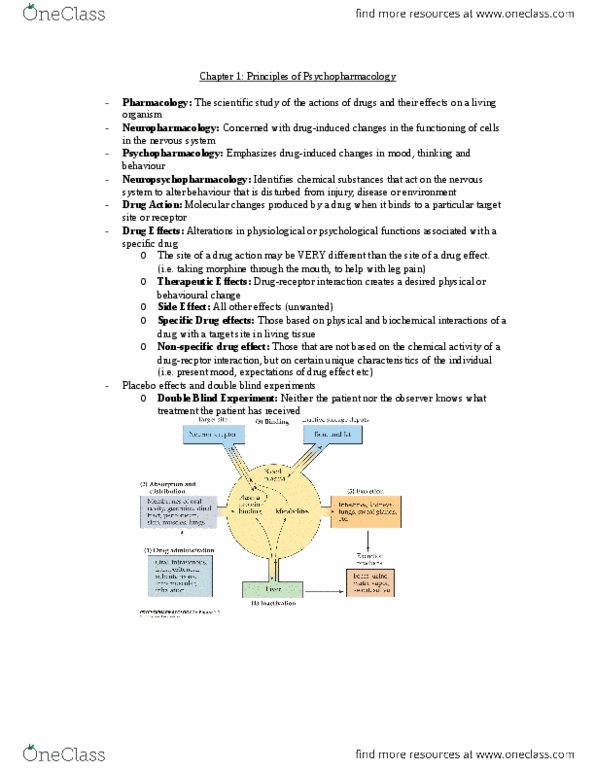 PSY 214 Chapter Notes - Chapter 1: Bioavailability, Hydrolysis, Cytochrome P450 thumbnail