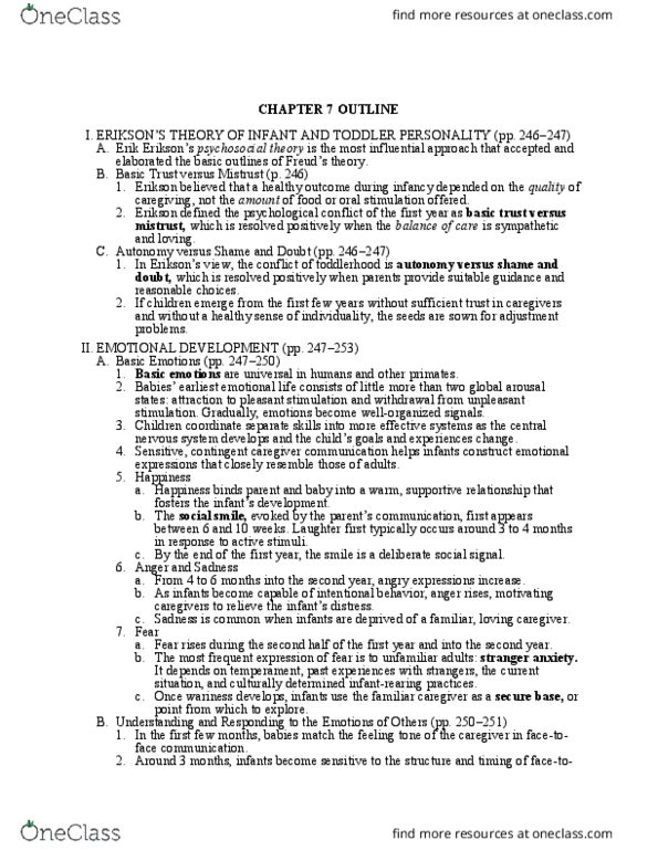 CFD 1220 Lecture Notes - Lecture 21: Emotion Classification, Longitudinal Study, Prefrontal Cortex thumbnail