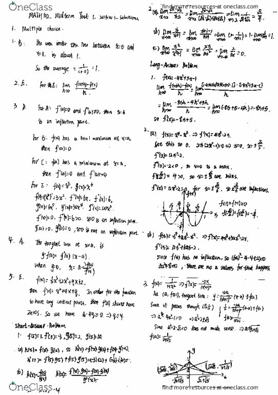 MATH 102 Midterm: MATH102 Midterm 1 2013 Winter Step By Step Solutions ...