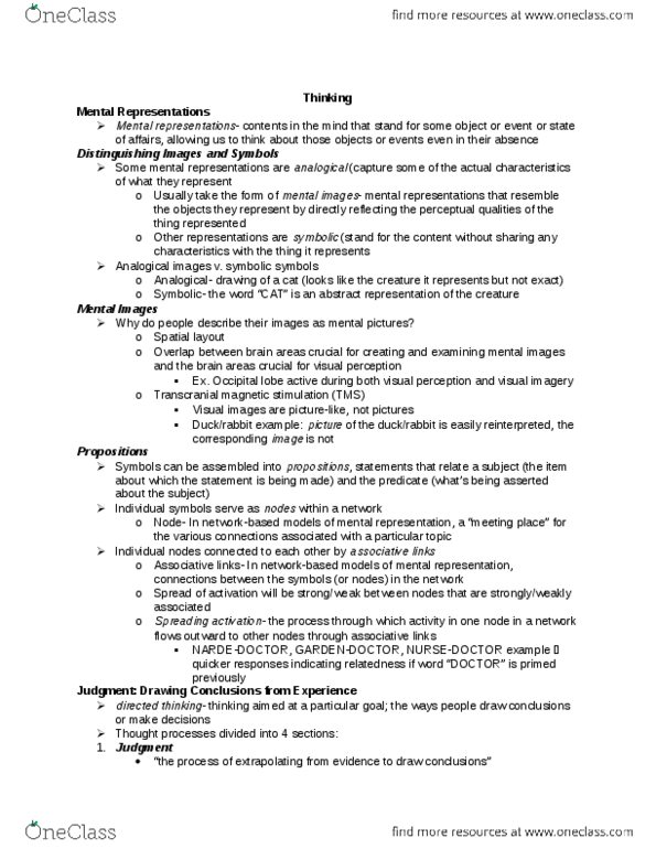 PSY BEH 9 Chapter Notes - Chapter 9: Affective Forecasting, Logic Puzzle, Confirmation Bias thumbnail