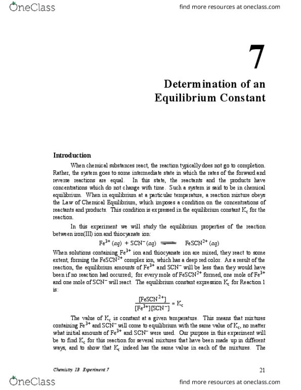BIOLOGY 1A03 Chapter 4-5: K equlibrium constant thumbnail