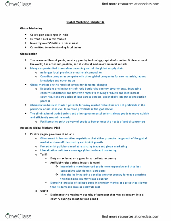 Management and Organizational Studies 2320A/B Lecture Notes - Lecture 2: Strategic Alliance, Economic Sanctions, Management Consulting thumbnail