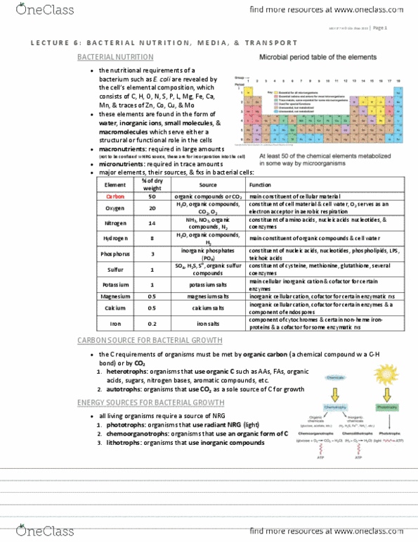 CSB328H1 Lecture Notes - Lecture 6: Ph Indicator, Permease, Metabolic Intermediate thumbnail