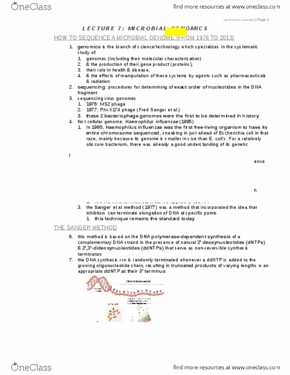 CSB328H1 Lecture Notes - Lecture 7: Peptide, Apyrase, Microscope Slide thumbnail