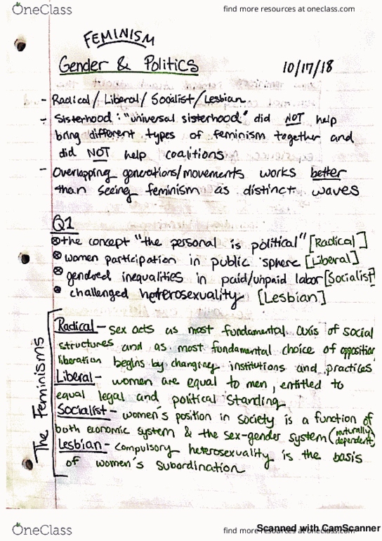 WGST 3311 Lecture 11: Gender in US Politics 11 thumbnail