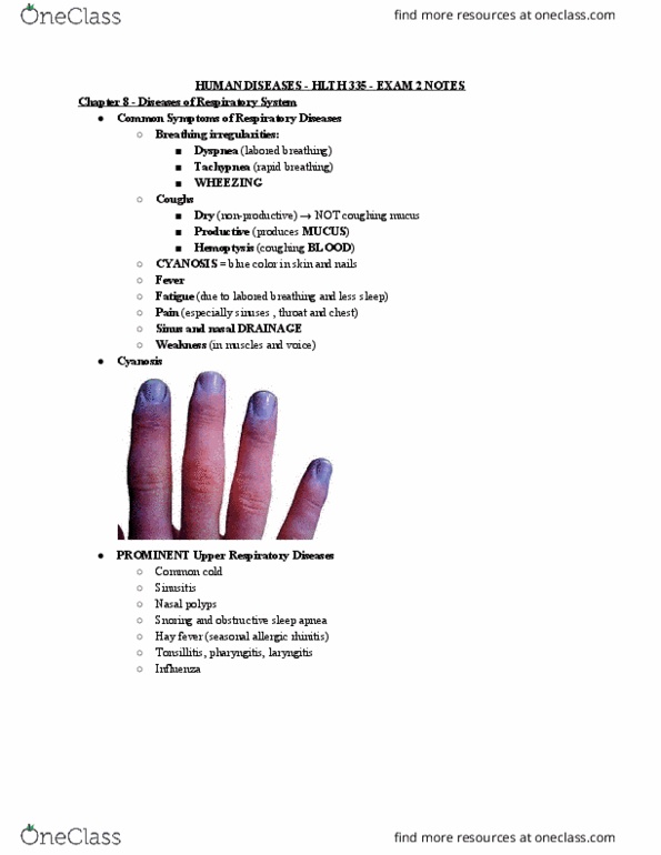 HLTH 335 Lecture Notes - Lecture 24: Rhinitis, Allergic Rhinitis, Hemoptysis thumbnail
