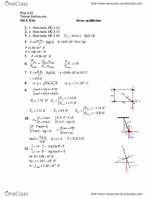 PHYSICS 1L03 Lecture Notes - Net Force thumbnail