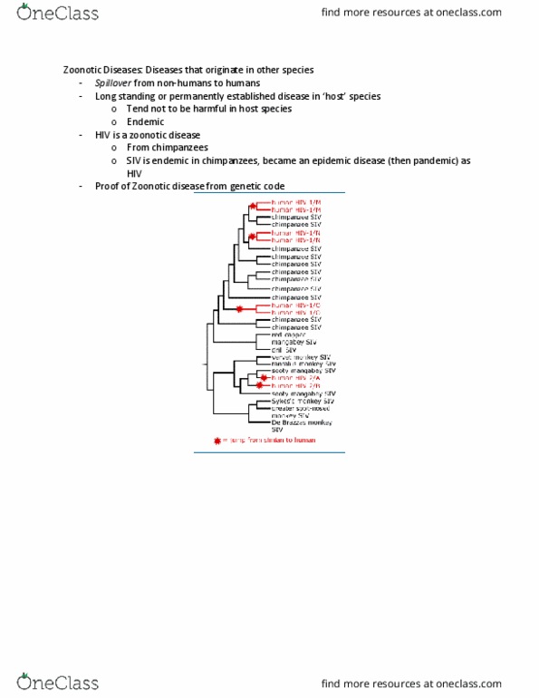 Biology 1001A Lecture Notes - Lecture 2: Zoonosis, Thymidine, Nucleoside thumbnail