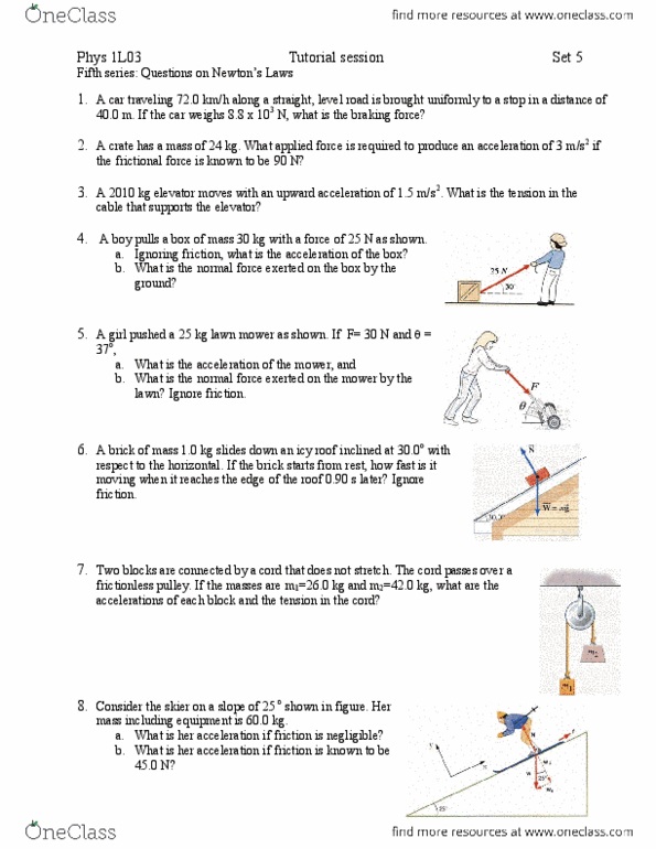 PHYSICS 1L03 Lecture : Tutorial 5.pdf thumbnail