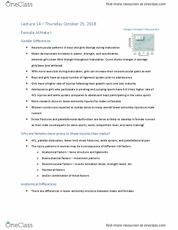 KNES 372 Lecture Notes - Lecture 14: Stress Fracture, Ligament, Anatomical Terms Of Motion thumbnail