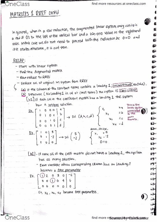 Mathematics 1229A/B Lecture 17: Matrices & RREFs Contd cover image
