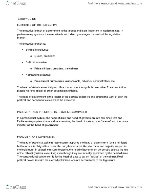 POL 101W Chapter Notes -Secret Police, Basic Law, Individual Ministerial Responsibility thumbnail